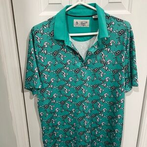 Original Penguin Men’s Golf Polo Shirt  M Shrimp Cocktail fun vacation cruise